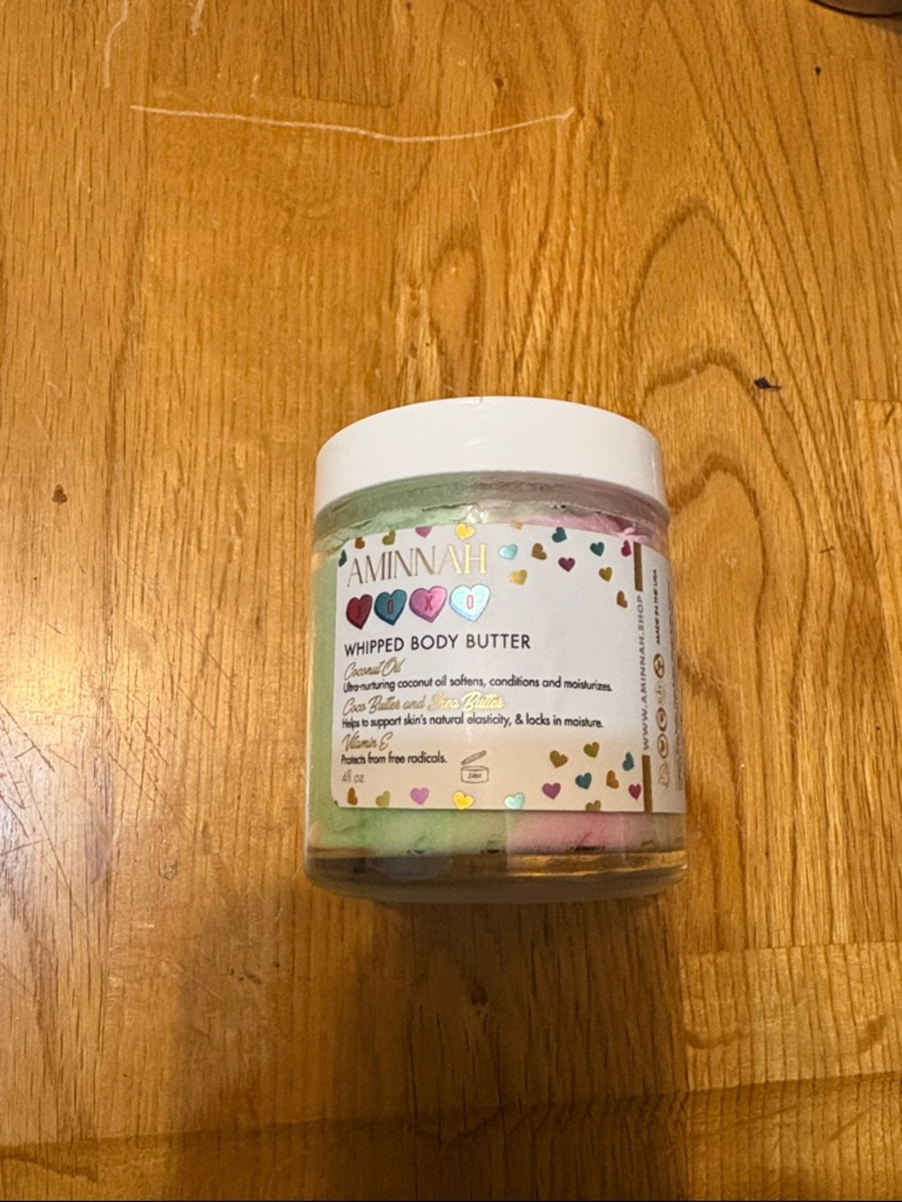 New unopened Aminnah AMNH xoxo whipped body butter candy scent